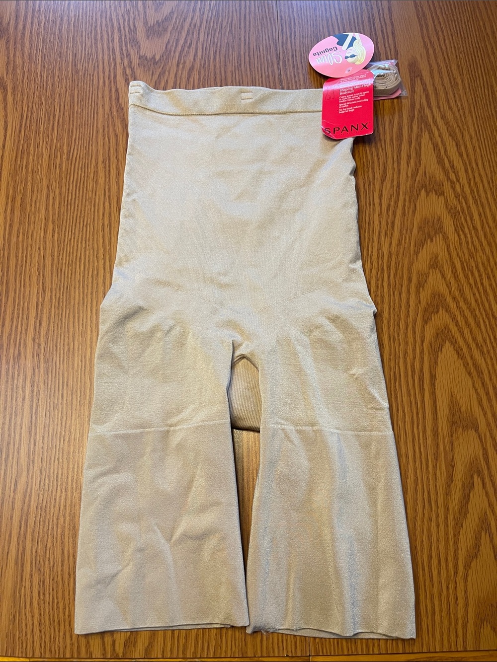 SPANX High-Waist Shaper Shorts — Light Beige size Large Listing A7